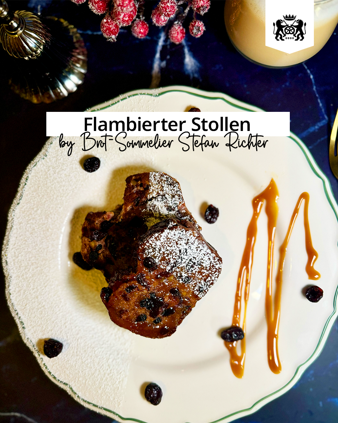 Krosser Pfannen-Stollen: Dinkel-Aronia-Stollen