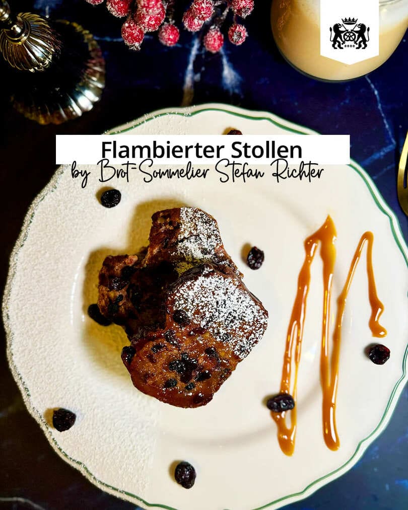 Krosser Pfannen-Stollen: Dinkel-Aronia-Stollen