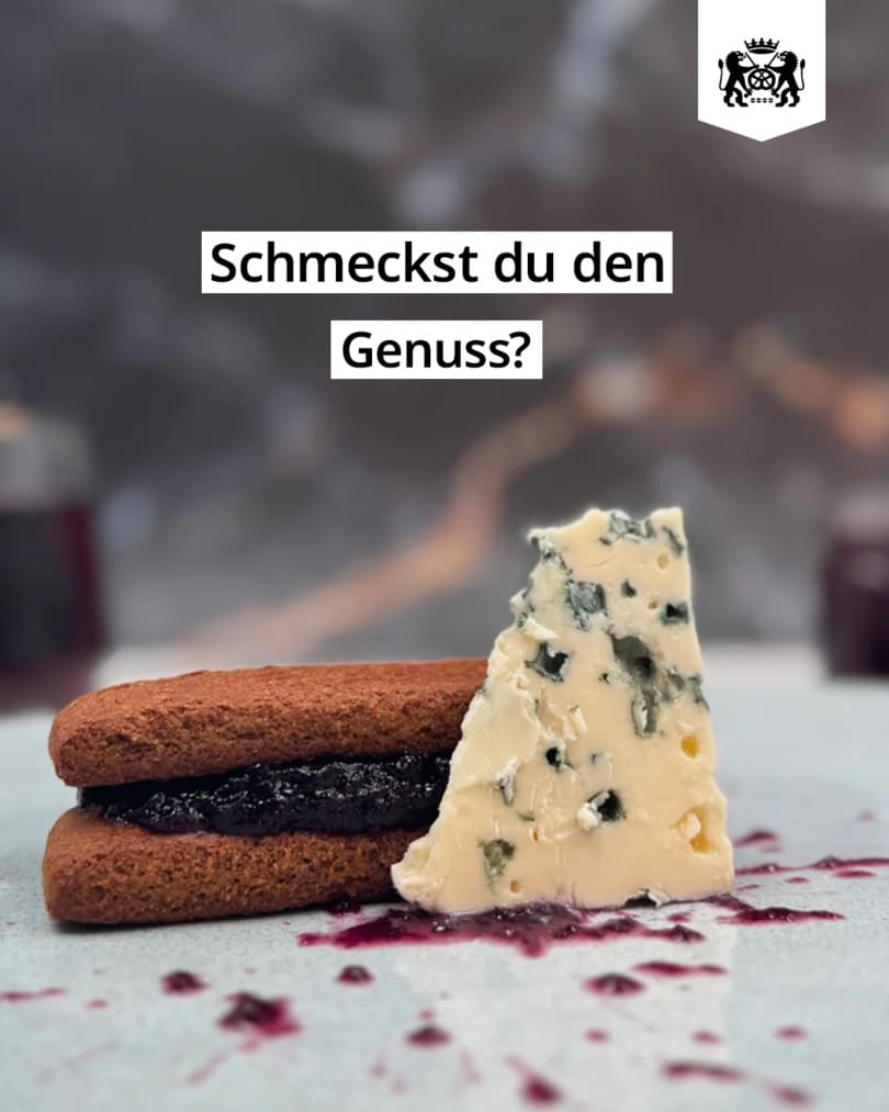 Aachener Printen mit Konfitüre und Käse